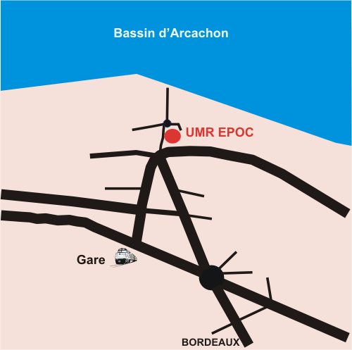 Map of Arcachon centre